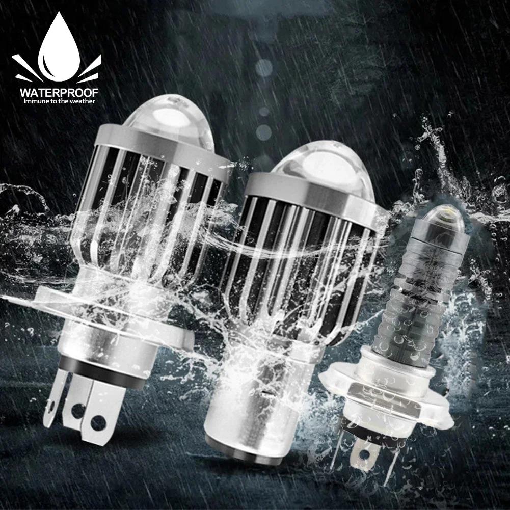1pcs Mini Driving Light Spot Light Waterproof Hi&low for Motorcycle H4 Motorcycle Headlight Universal 9V-80V 2000LM