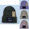 Knit Hat For Men Women Indoor Outdoor Warmth Street Style With Letter Embroidery