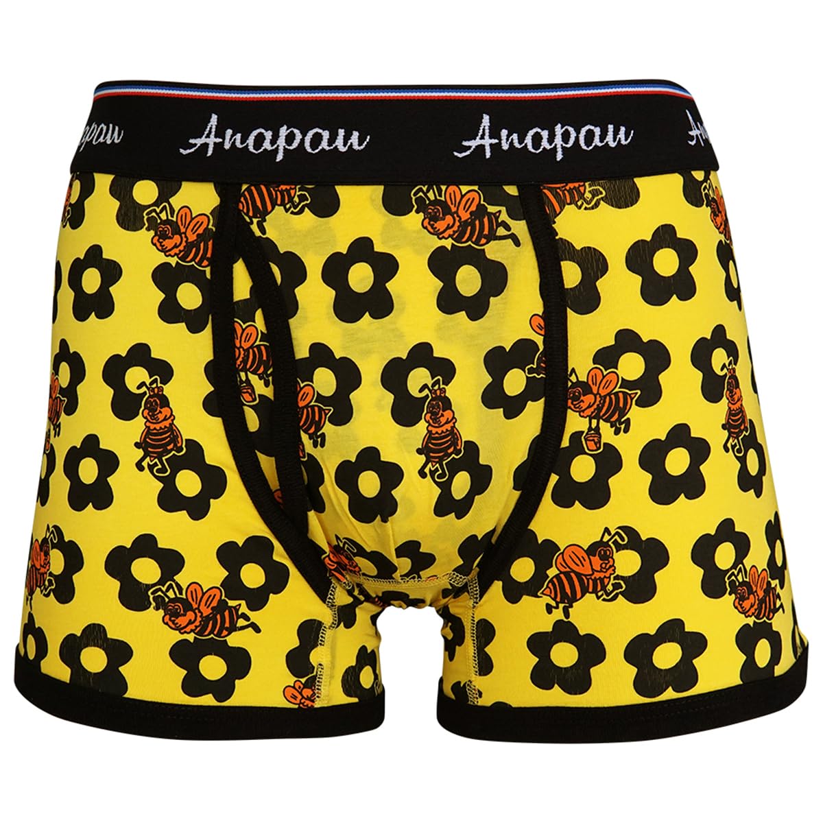 

[Anapau] Боксерские шорты anapau Honey Bee, открытая передняя часть, мужские, сделано в Японии P-2316 (М, Желтый)