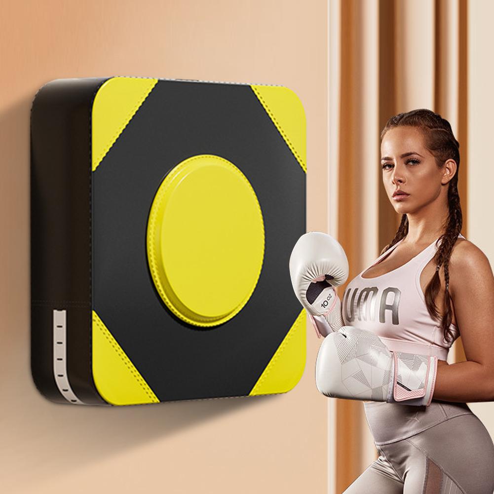 PU Leather Boxing Punching Target Fighter Martial Arts Fitness Boxing Bag Mat Fitness Exercise Wall Punching Pad Wall Focus Pads