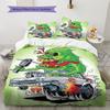 Cartoon Pattern Bedding Quilt Set Quilt Cover Pillowcase Home Decoration Birthday Gift (1 * duvet cover + 2 * pillowcase, without core)