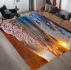 3D Printing Palm Tree Sea Beach Carpet Living Room Sofa Table Rug Bedroom Bedside Rug Dining Carpets Rug for Bathroom Decoration