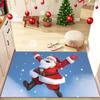 Cross-border Cartoon Christmas Decorative Carpets Christmas Holiday Printed Door Mats Water-absorbing Non-slip Door Mats