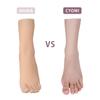 Cyomi Foot Silicone Short Female Foot Foot Foot Art Natural Jewelry Nail 22cm Left Ivory White Model, Foot, Model, Mannequin, Torso, Model, Look,
