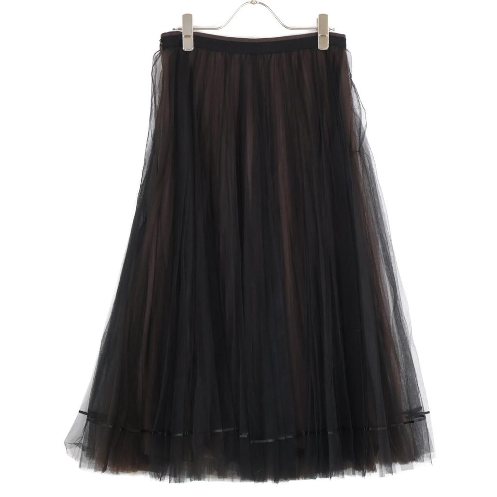 FOXEY [Good Condition] 43757 LA NOUVELLE Tulle Skirt 40 blackUsed
