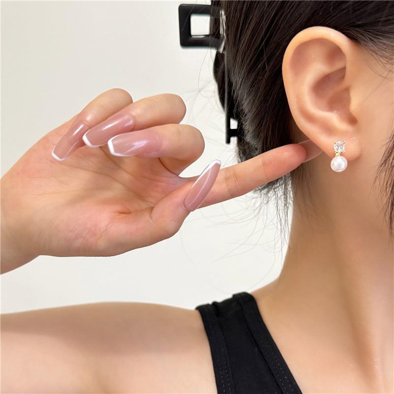 925 Silver Retro Pearl Earrings - Classic Japanese & Korean Style