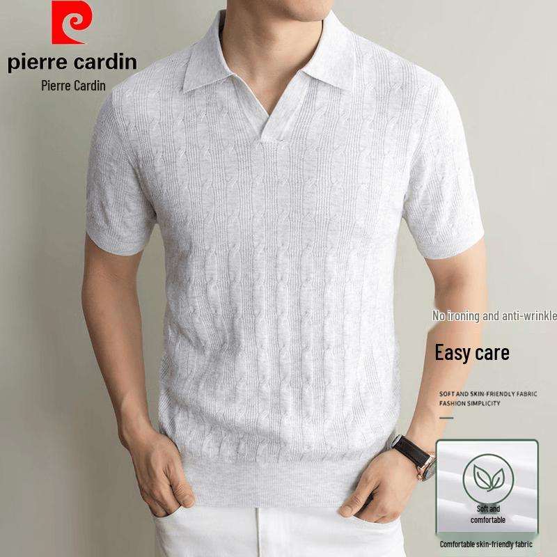 Pierre Cardin Men s Summer Knit Polo T-Shirt M