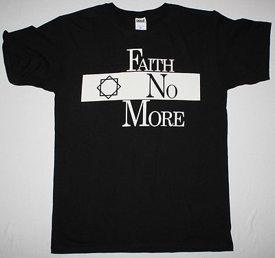 FAITH NO MORE STAR LOGO NEW BLACK Unisex TSHIRT summer fashion brand cotton Unisexs tee shirt short sleeve pattern tshirt S