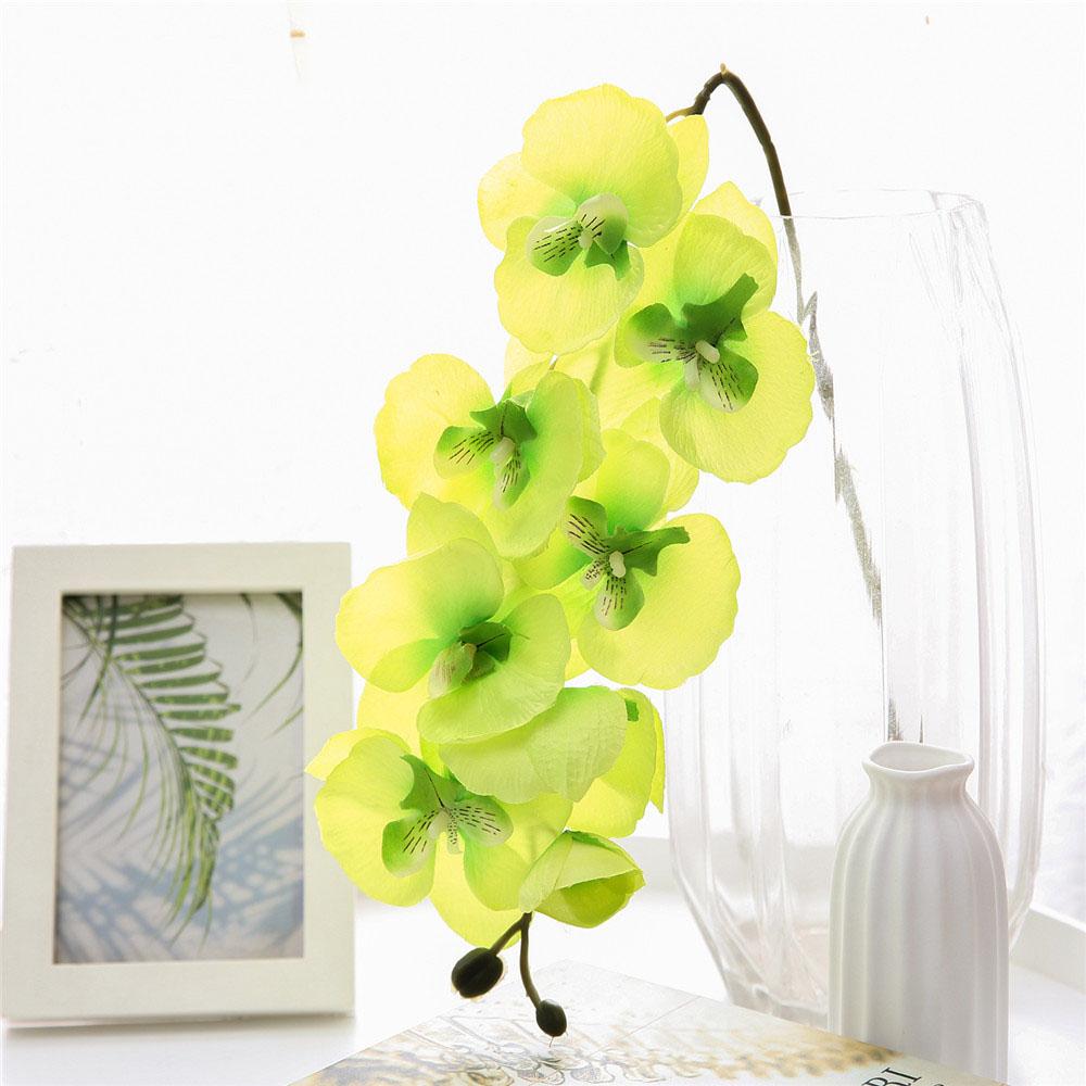 

Artificial Flowers Butterfly Orchid Bouquet Fake Plants Phalaenopsis For Home Decor Garden Party Wedding Decoration Accessories 1PCS