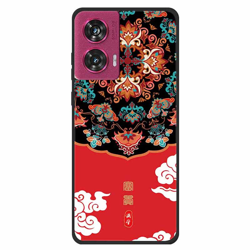 Dla Motorola Edge 50 Fusion 5G Etui na telefon Wzór Nadruk Miękki TPU Pokrowiec Ochronny