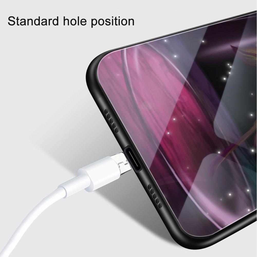 Capa de vidro com flor de rosa para Xiaomi Redmi Note 12 11 8 9 10 7 8A 10 9S 9C 10C Note 10 Pro 11T Pro Poco X3 F3 Mi 10 Pro Funda Capa