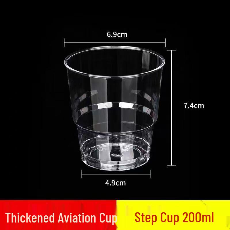 Durable Clear Plastic Cup for Airline, Household, or Outdoor Wine Tasting