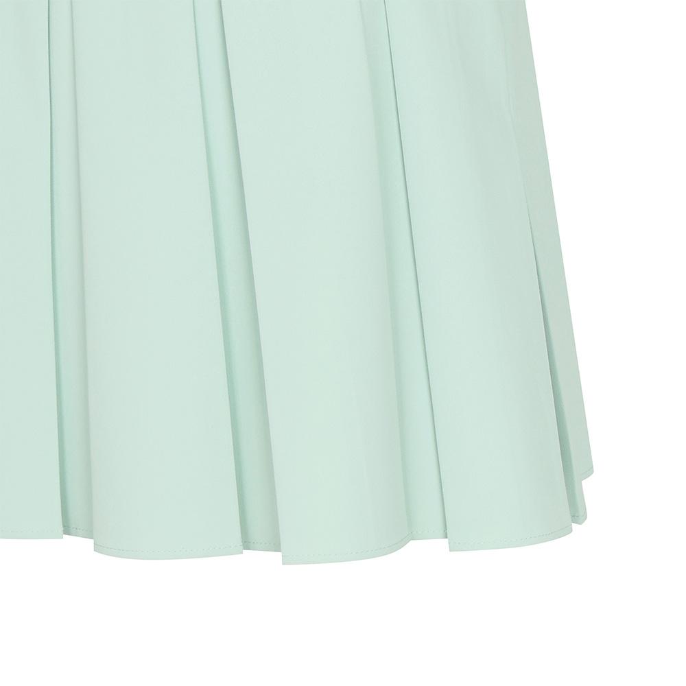 MALBON GOLF Wide Logo Banded Pleated Skirt Light Mint (Woman)