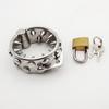 Stainless Steel 2 Rows Teeth Penis Rings Lock
