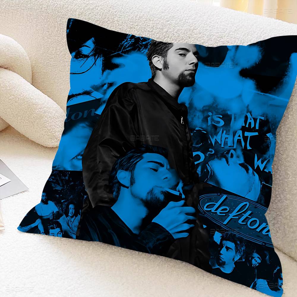 Rock DDeftones Band Pillow Cover for Bedroom Room and Living Room Sofa Decorative Cushion Cover