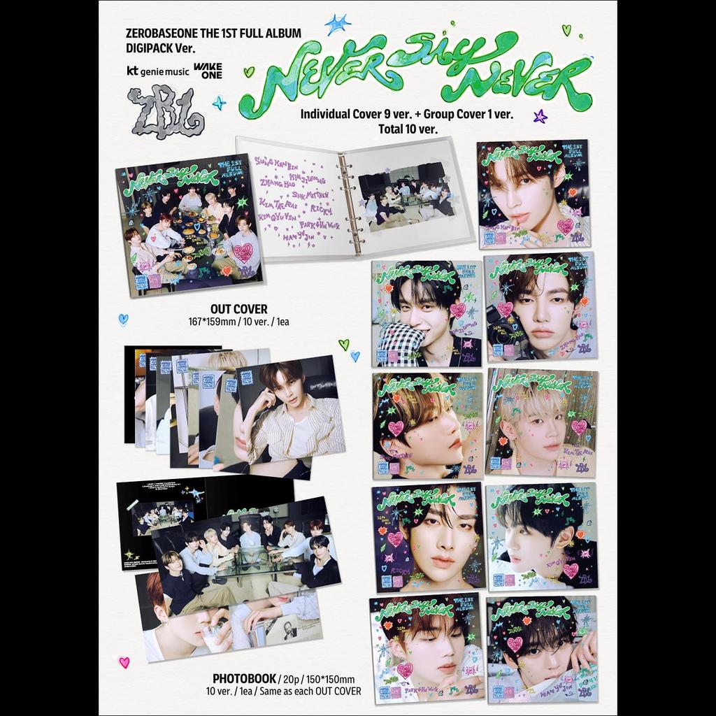 ZEROBASEONE [SAG NIE NIE] Digipack-Version. Das 1. vollständige Album