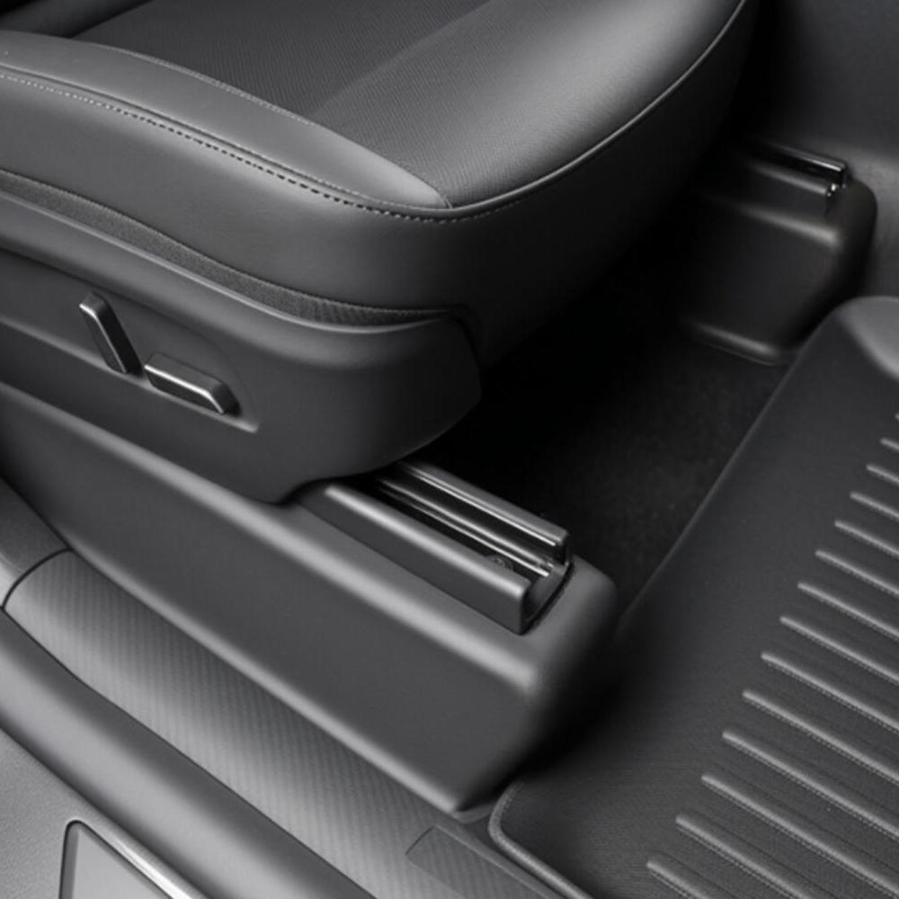 Underseat Protector Seat Track Cover for Tesla Model Y Juniper 2025 2026 Seat Slide Rail Pad Anti-Kick Corner Guards Accessories