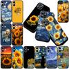 Weiche Hülle für Apple iPhone 12 13 Pro Max Mini ProMax X XR Air 12Pro 13Pro Hülle Handyhülle Sonnenblume Sternennacht Van Gogh
