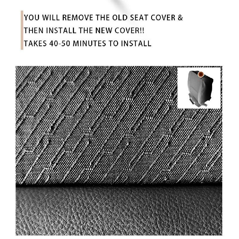 Left Driver Side Bottom Cloth Seat Cover For 07-14 Chevy Silverado 1500 2500Hd