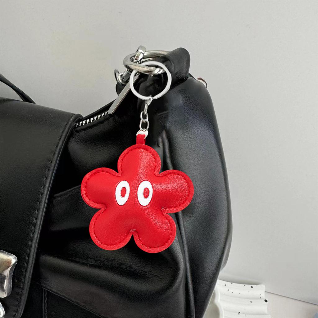 Verspielter PU-Leder Schlüsselanhänger Weiche Leichte Taschenanhänger Dekoration Mehrzweck-Accessoire für Schlüssel Taschen Geschenke