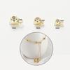 10pcs 14K 18K Real Gold Plated Stopper Adjusting Bead With Ring Sillicone Fixed Bead For DIY Jewelry Necklace Bracelet Making