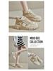 2025 Spring Korean Style Women's High-Top White Sneakers with Thick Soles - Street Style KT12261.