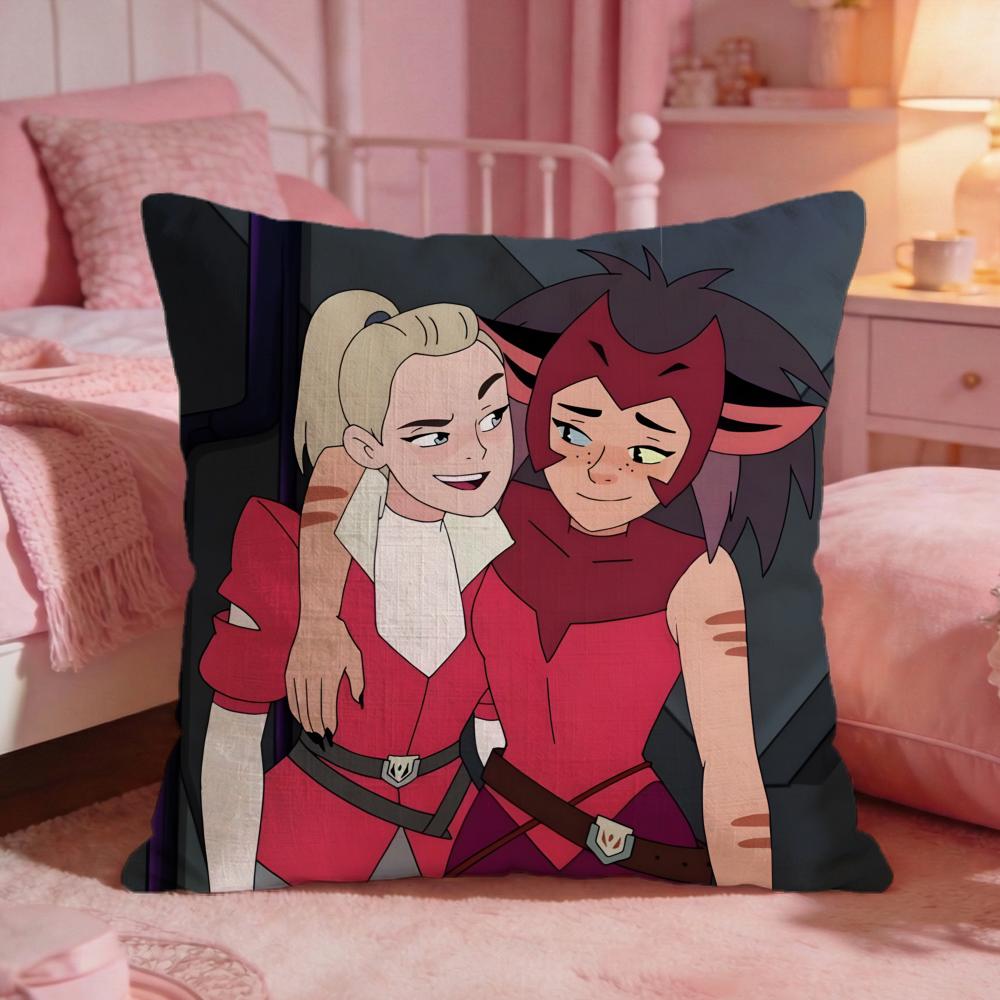anime Princesses of Power Cushion Cover Premium Comfort Reversible Pillow Cove Two in One Design for Any Room Car Interior