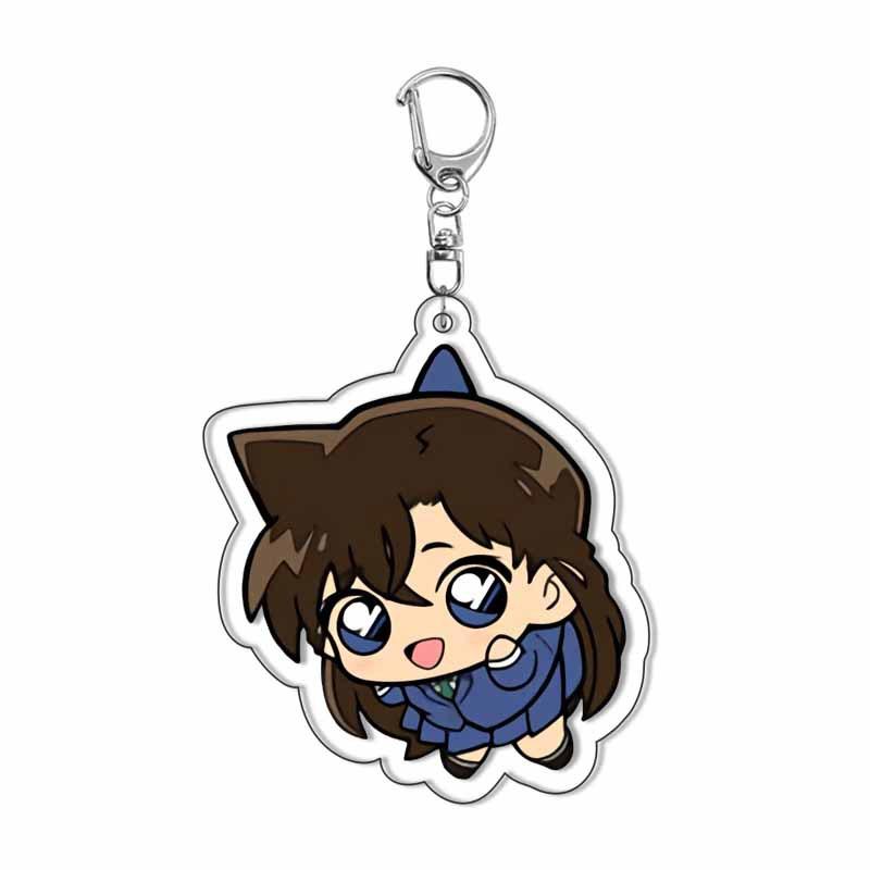 Anime Detective Conan Acrylic Keychain Ran Mori Transparent Charm Figure Merchandise Drop Shipping Cross Border