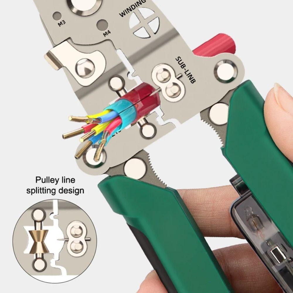Multifunctional Electrical Test Pen Foldable Cable Cutter Crimper Tool  Crimping Application