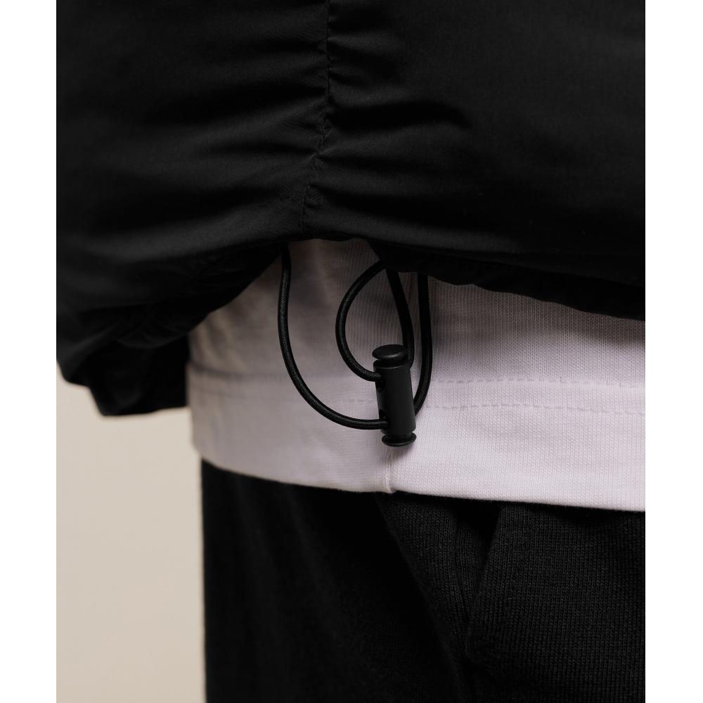 Gymshark Kapuzen-Pufferjacke Schwarz A3b4b Bb2j