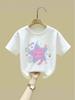 2025 Summer Apricot Pure Cotton Short-Sleeved T-Shirt for Girls and Boys