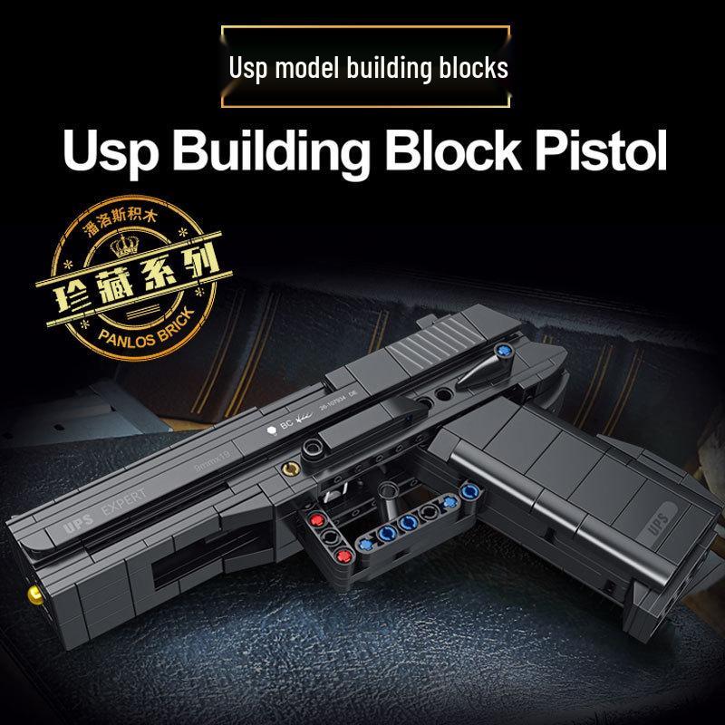 Desert Eagle Pistol Building Block Toy Set for Kids