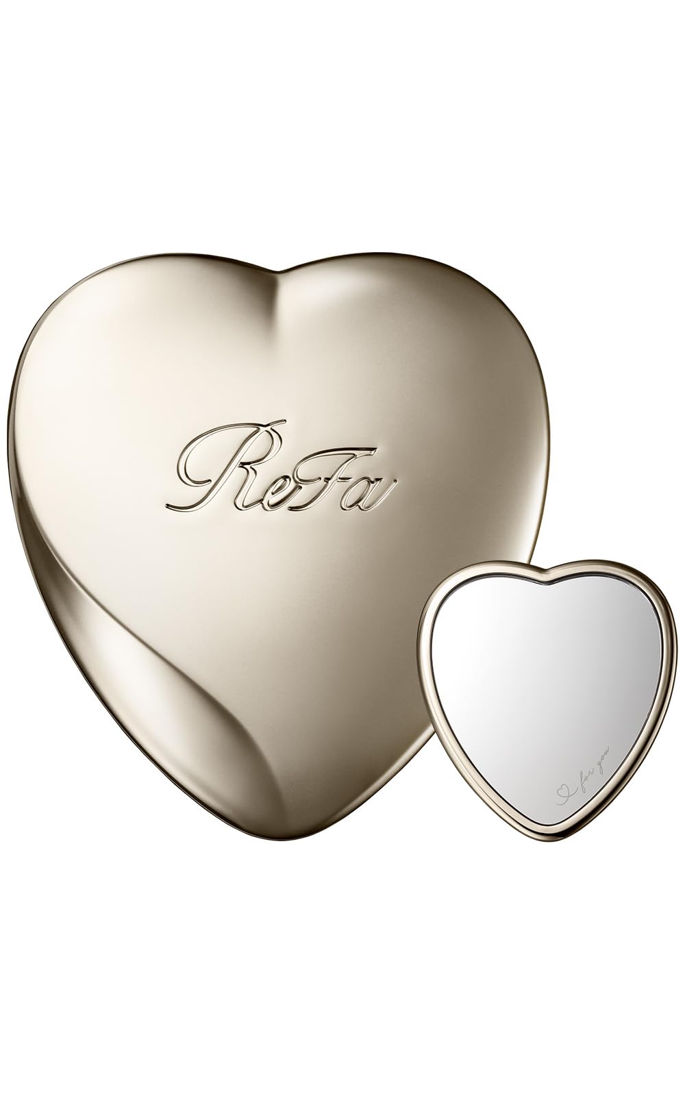 ReFa ЗЕРКАЛО-СЕРДЕЧКО Одиночное (Шампанское золото, Товар)