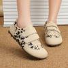 Retro leopard print German training shoes winter new thin-soled fluffy shoes sports velvet cotton shoes
