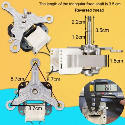 3.5cm Longitud Motor Freidora de Aire YJF6016C Motor 3.6cm Longitud