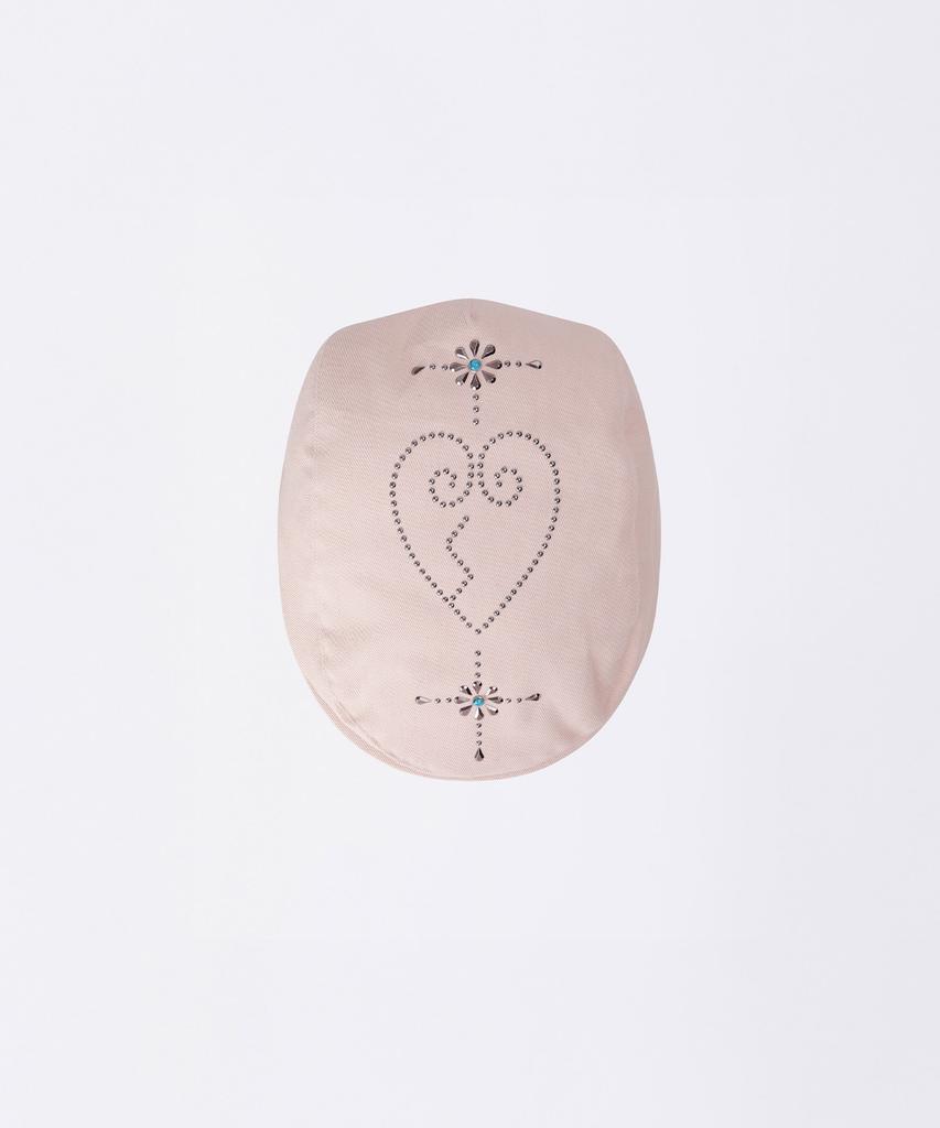 SCULPTOR Boho Stud Hunting Cap Dusty Pink