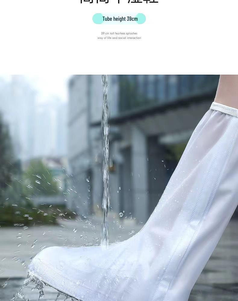 Men's & Women's Non-Slip Waterproof Overshoes - Thick, Wear-Resistant, High-Top Rain Boot Covers for Children & Adults