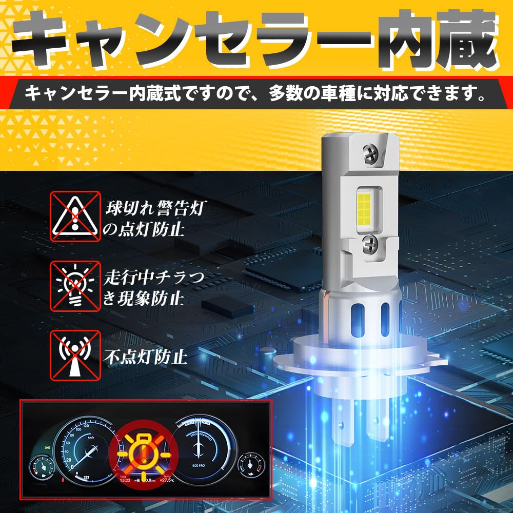 [16000LM explosive model!] Perrace h7 led motorcycle explosive light built-in