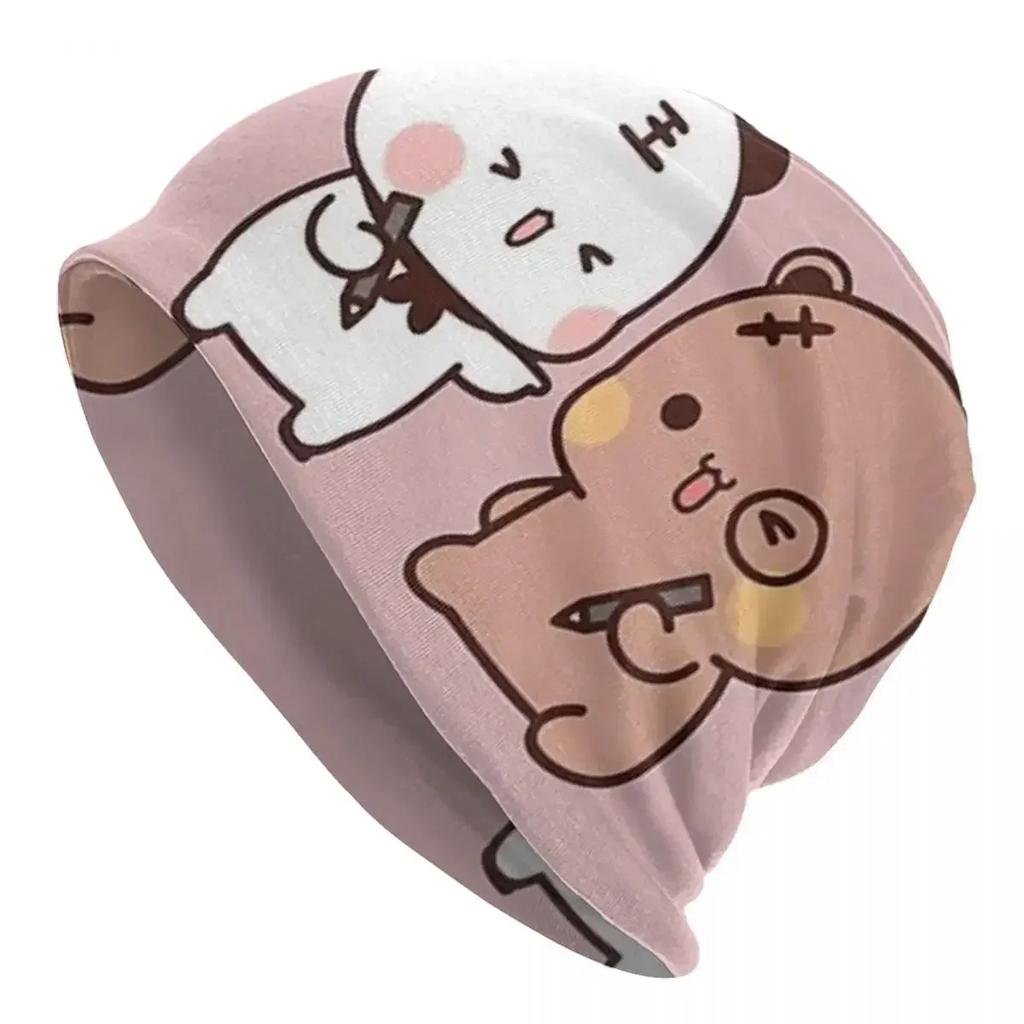 Bubu Dudu  Panda Bear Hugs Love Skullies Beanies Hats Warm Autumn Winter Outdoor Cap Knitted Bonnet Caps for Unisex Adult