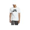 Nike SB Logo Print Crew Neck T-Shirt Men Tops White 821947-100
