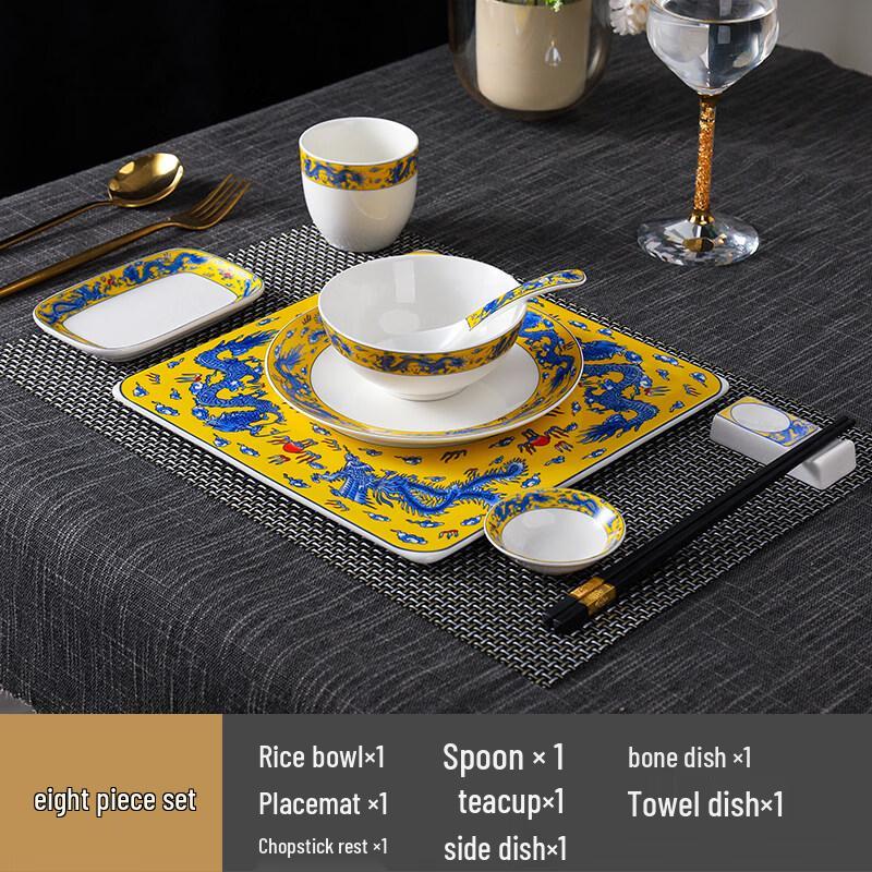 Luxury Handcrafted Chinese Ceramic Tableware Set