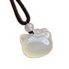 Trendy Woven Jade Safety Buckle Necklace for Students & Couples