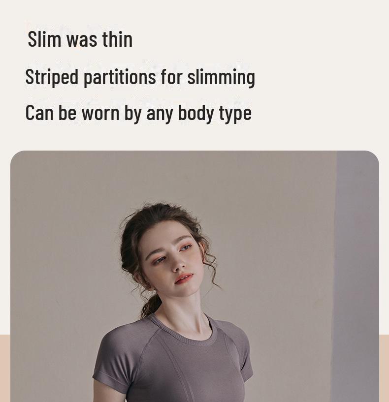 Women's Slim Fit Quick-Dry Yoga Top - Breathable, Short Sleeve Sports Shirt for Running, Fitness, and Pilates
