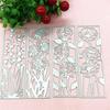 Hollow-out Flower Cutting Dies Embossing Die Cuts for Birthday Card Party Invitation Making DIY Scrapbooking Album Craft
