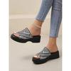 Summer new large size women's platform casual sandals comfortable and fashionable commuting style
