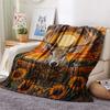 Deer Print Flannel Blanket, High Quality Comfortable for All Seasons, Home Decor, Warmth and Comfort, Perfect for Christmas Gifts