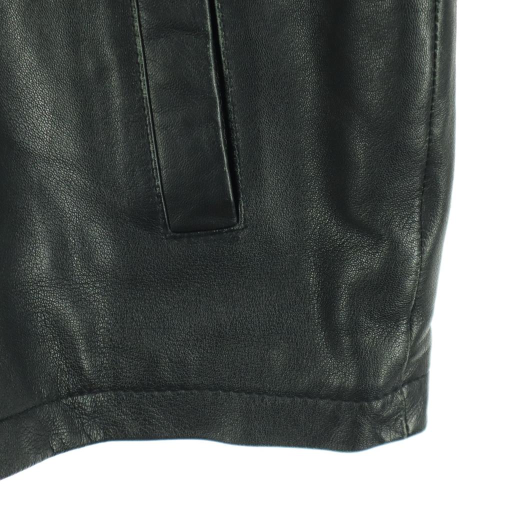 Long Sleeve Single Padding Leather Jacket S Brown Sheep Leather Men's Used