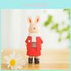Wooden Animal Figurine Craft Modern Minimalist Home Decor Kids Room Sitting Desk Accessory