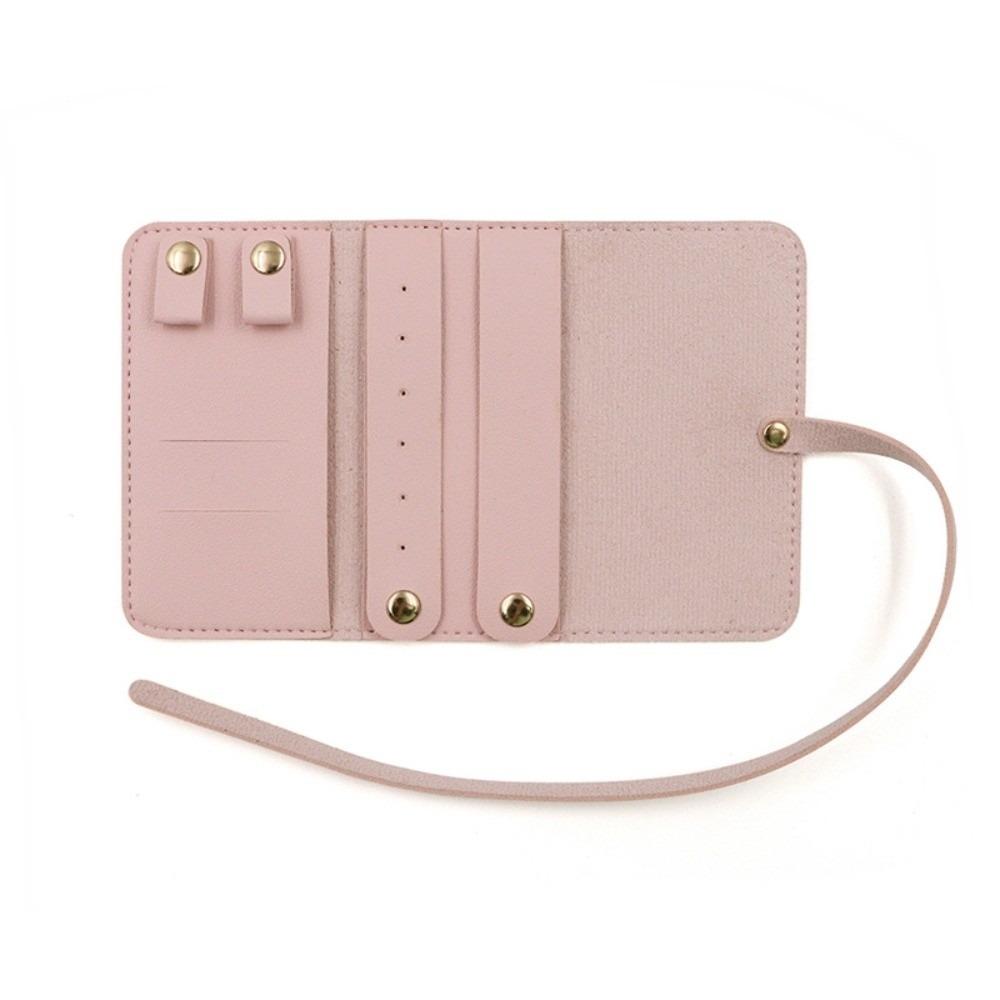 

Lightweight Jewelry Organizer Roll Portable Jewelry Case Bag Dust-proof Jewellery Roll Women розовый