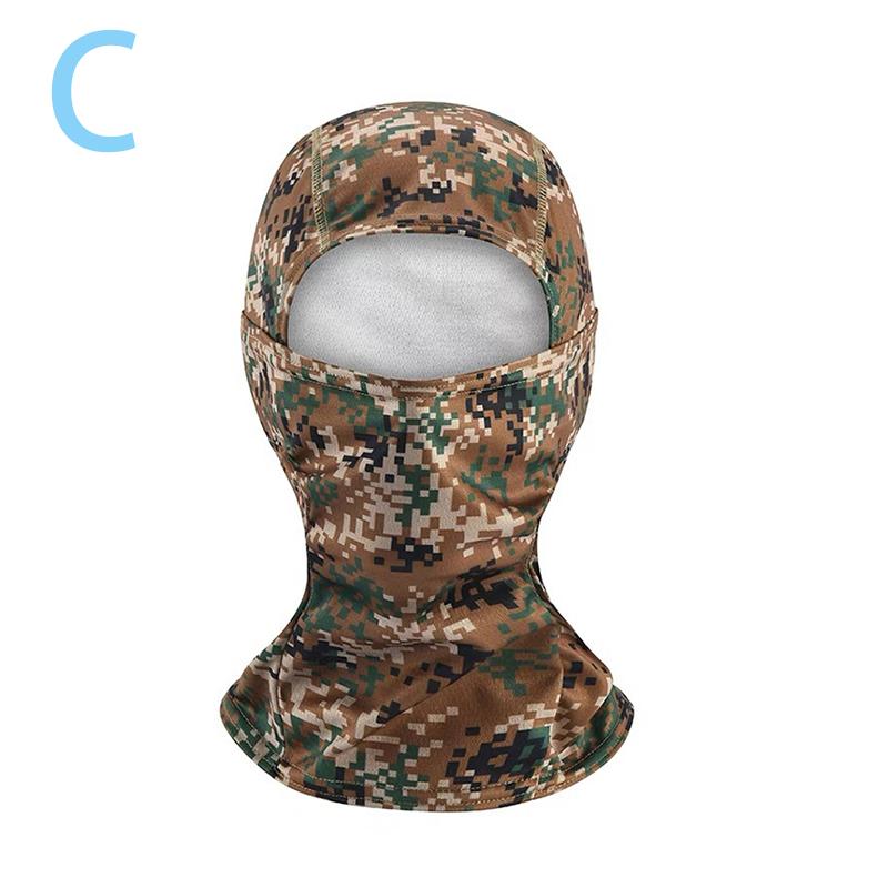 Taktická kukla Celoobličejová maska ​​Kryt Kryt Cyklistický Airsoft Myslivecká čepice Kamufláž Kukla Šála Lyžařská Cyklistická čepice